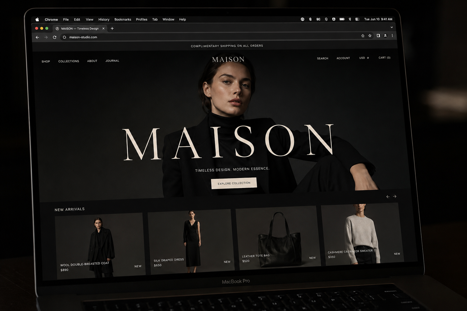 Goggle Studio London web design — Bespoke service website